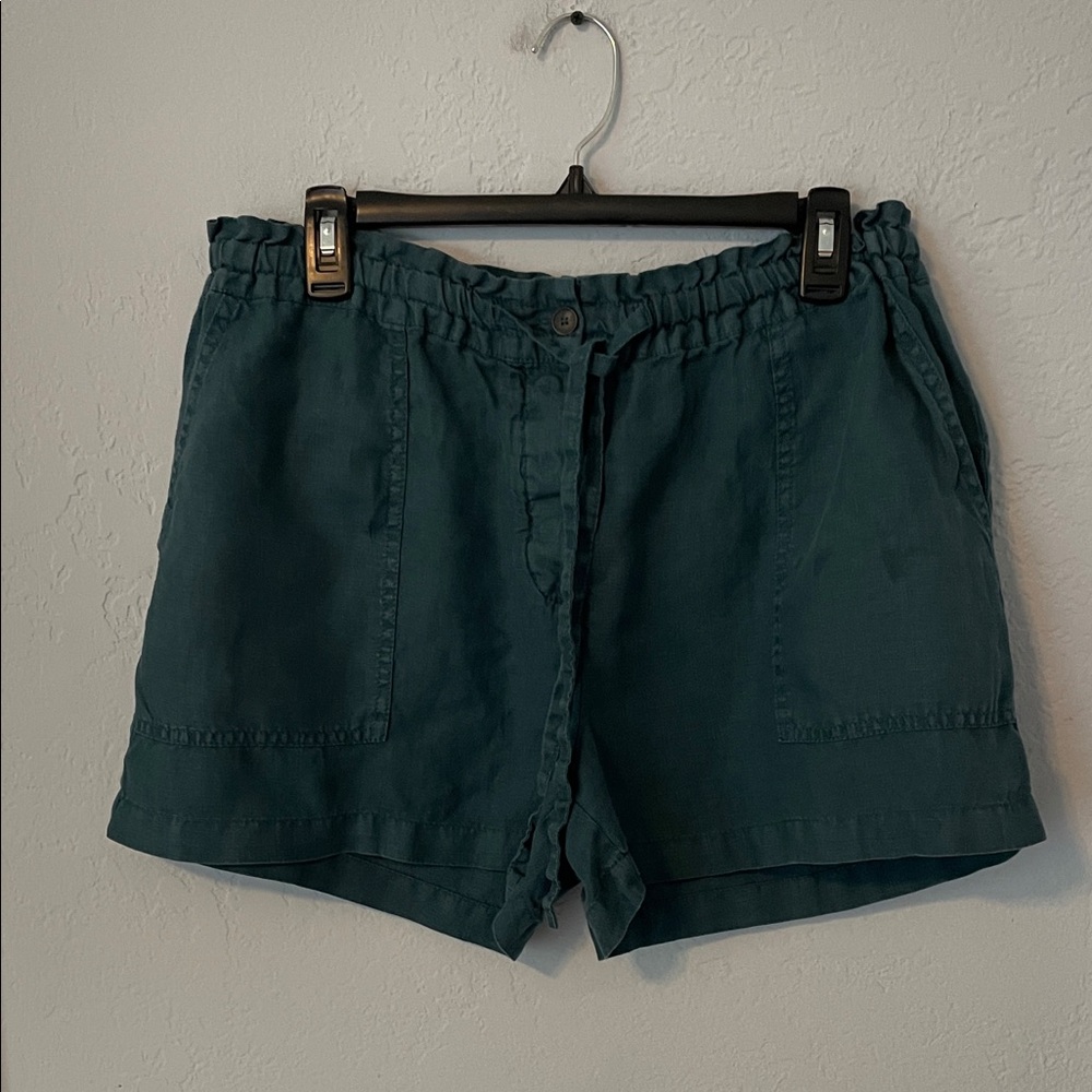 Michael Stars Dark Teal Drawstring Shorts
